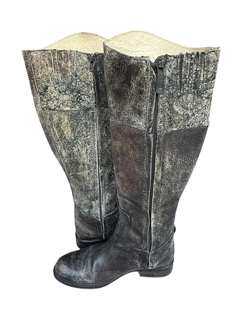 • STEVE MADDEN • Steve Madden crackle “Reins” equestrian riding boots 7.5